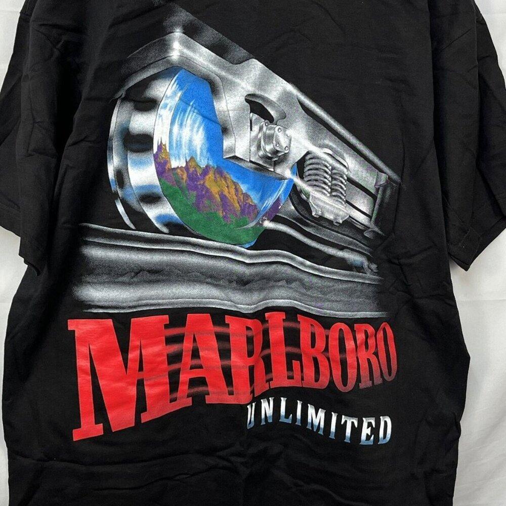 Nos Marlboro Unlimited Train Pocket Shirt Retro Y2K